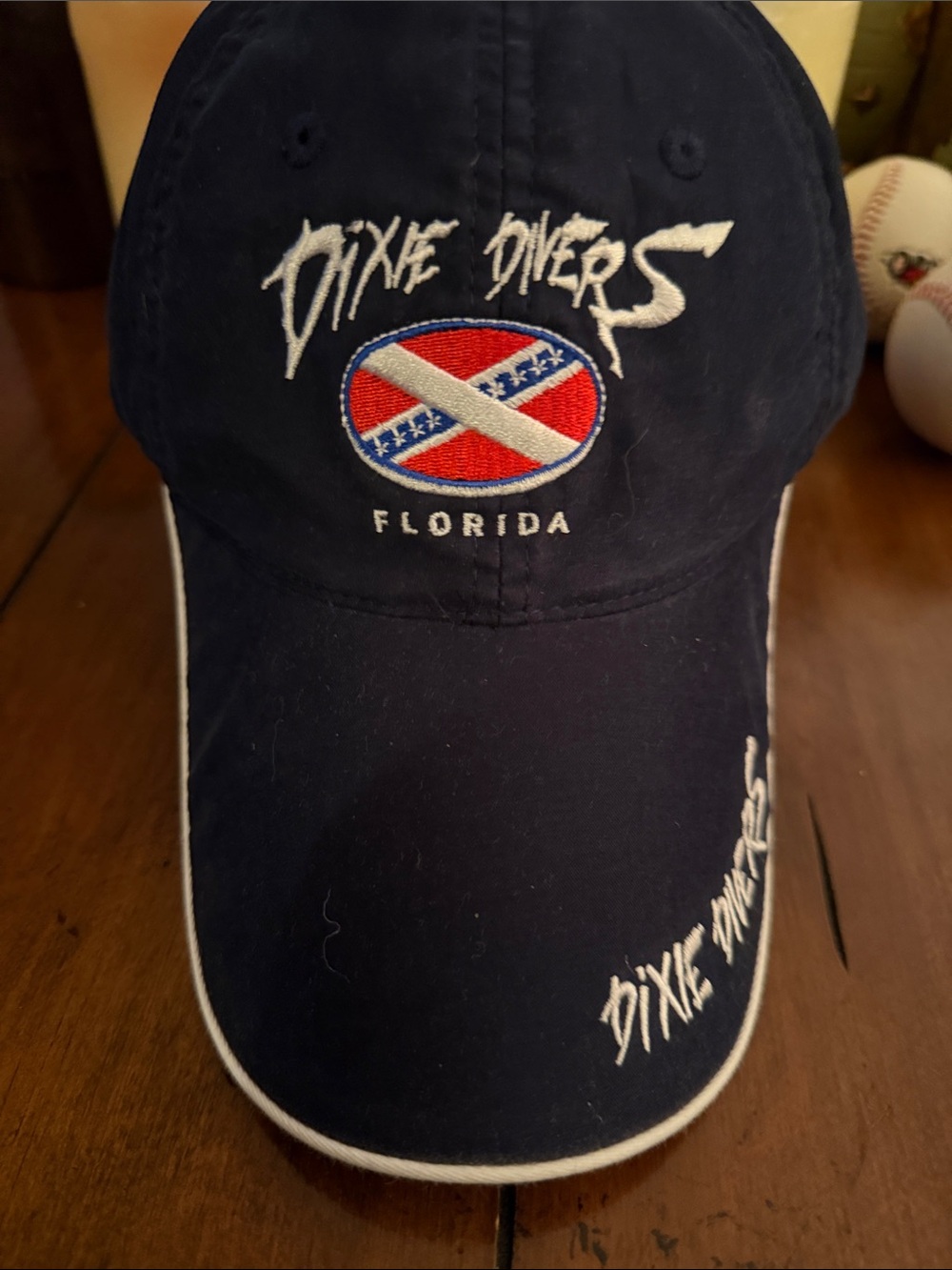 Florida Embroidered Navy Baseball Cap